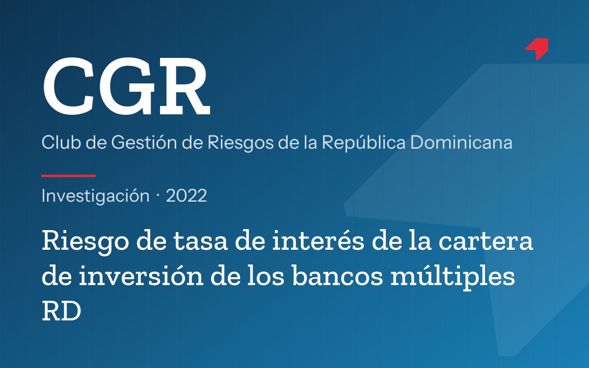 Portada de la ficha: Caracterización del riesgo de tasa de interés de la cartera de inversión de los bancos múltiples RD