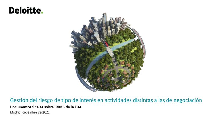 Primera página del documento: Documentos finales sobre IRRBB de la EBA: gestión del riesgo de tipo de interés en actividades distintas a las de negociación