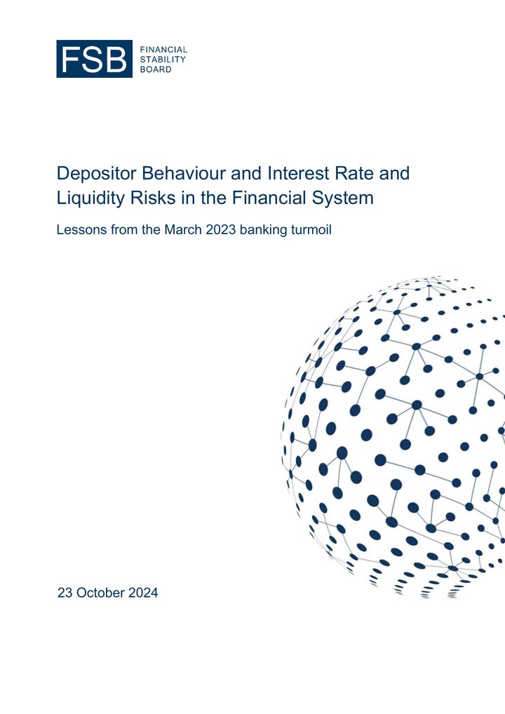 Primera página del documento: Depositor Behaviour and Interest Rate and Liquidity Risks in the Financial System: Lessons from the March 2023 banking turmoil