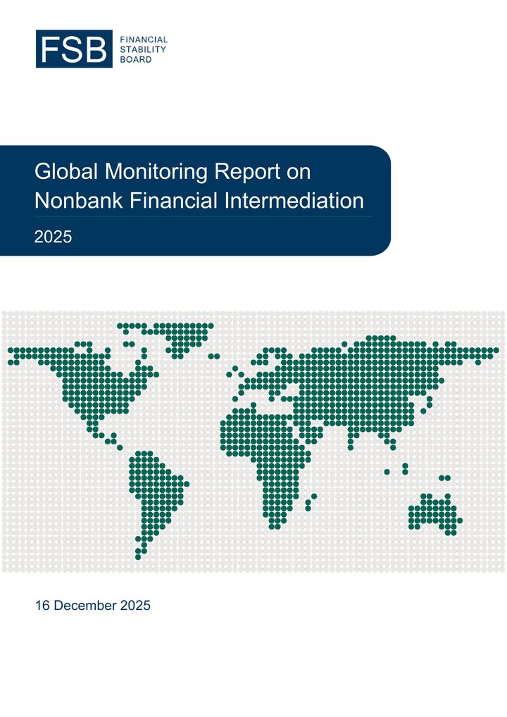Primera página del documento: Global Monitoring Report on Non-Bank Financial Intermediation 2025
