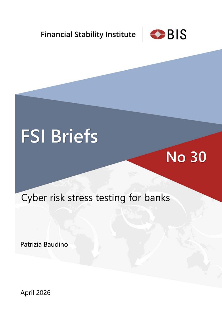 Primera página del documento: Cyber risk stress testing for banks