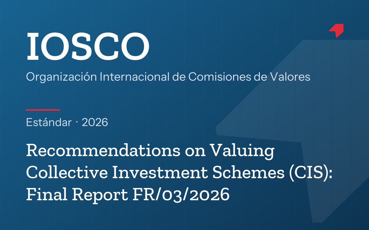 Portada de la ficha: Recommendations on Valuing Collective Investment Schemes (CIS): Final Report FR/03/2026