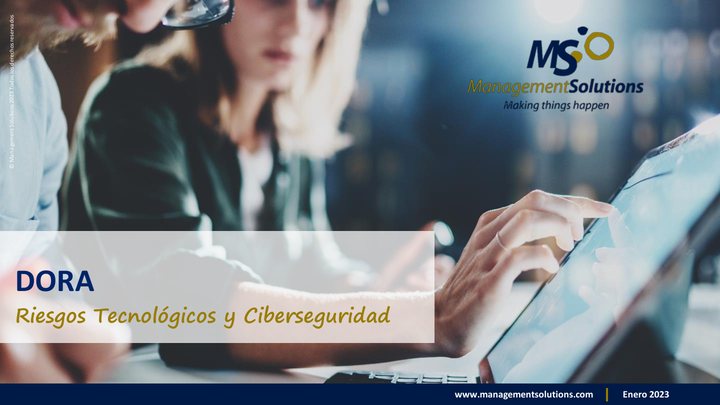Primera página del documento: DORA: Riesgos tecnológicos y ciberseguridad