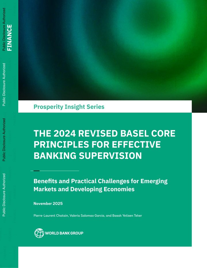Primera página del documento: The 2024 Revised Basel Core Principles for Effective Banking Supervision: Benefits and Practical Challenges for Emerging Markets and Developing Economies
